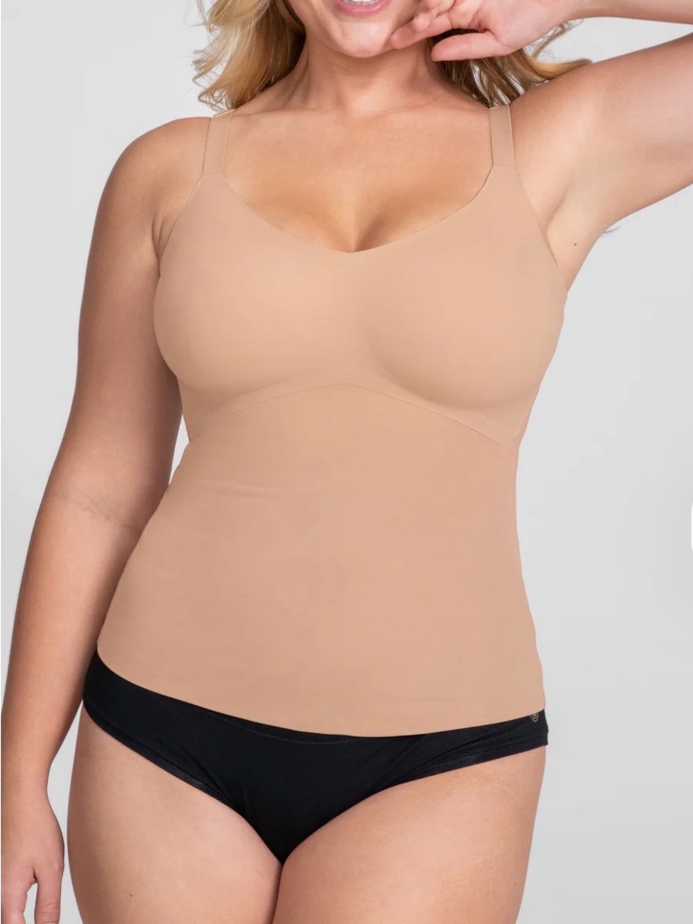 Honey Love Liftwear Cami in Sand Seamless Nude Shaping Camisole